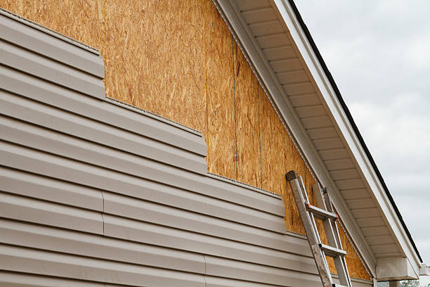 Professional Siding Contractor technician working in Indianola, WA